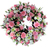 Loose wreath pink white